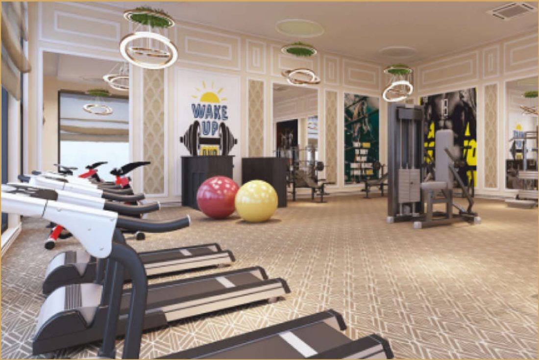 Clubhouse gymnasium