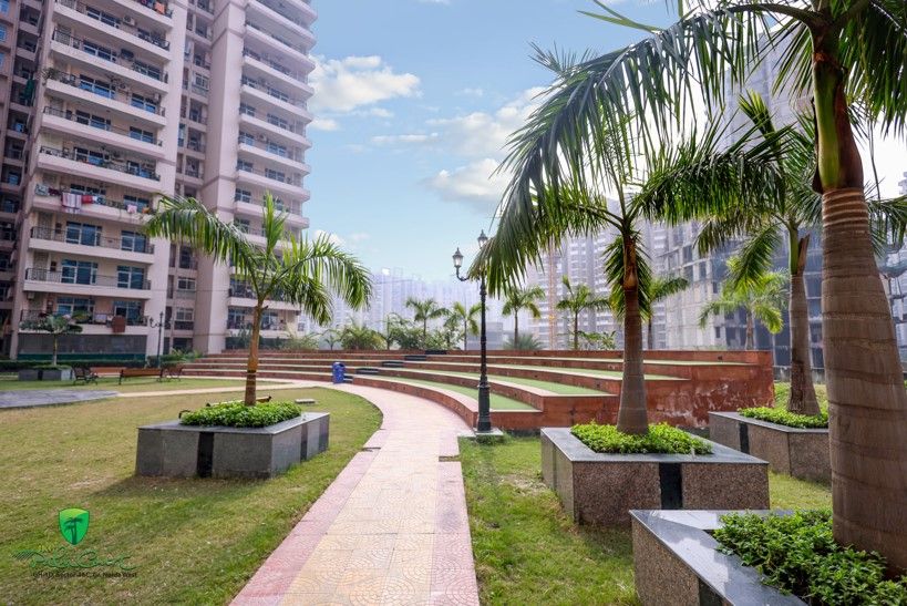Amphitheatre and stepped seating lawn
