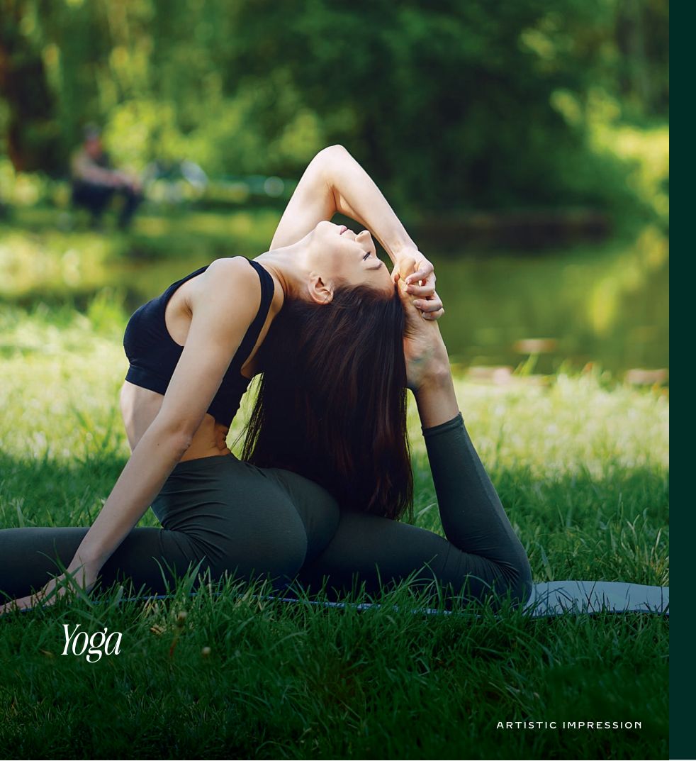 Yoga on the lawn