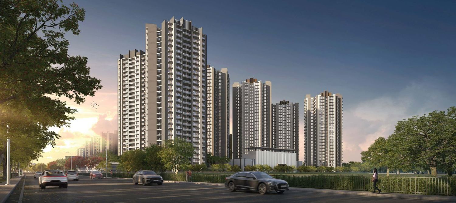 RG's Pleiaddes towers from the main road